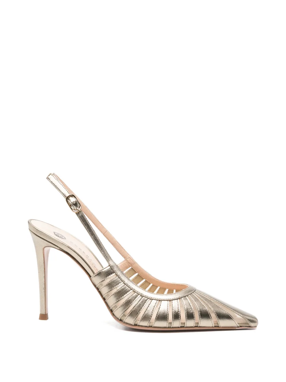 Roberto Festa cut-out slingback sandals Goud