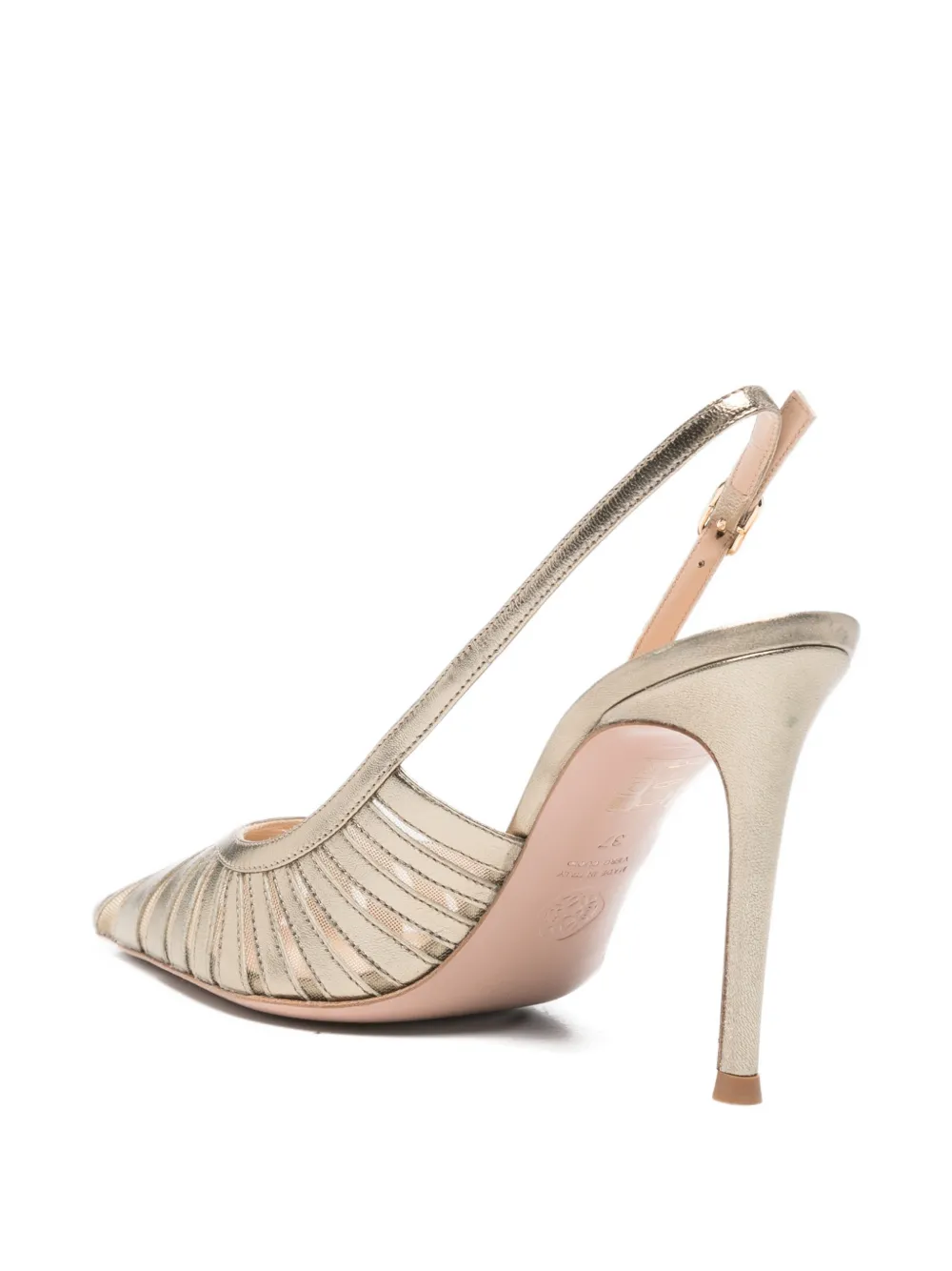 Roberto Festa cut-out slingback sandals Goud