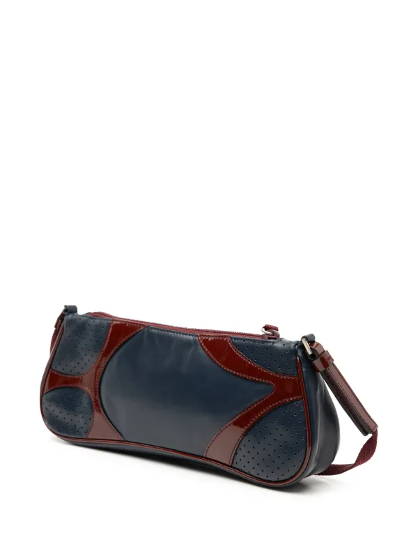 Prada Pre-Owned 2000-2025 Patent Trimmed Vitello Drive Crossbody