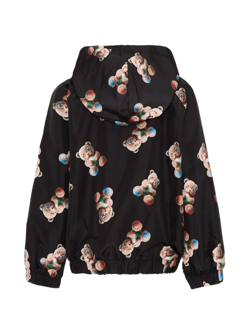 Barrow kids Jack met capuchon en teddy-print Zwart
