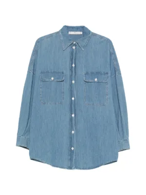 新品未使用☆MSGM ハート型デニムシャツ MSGM ハート型デニムシャツ 希少デザイン コットン size40 長袖 - メルカリ
