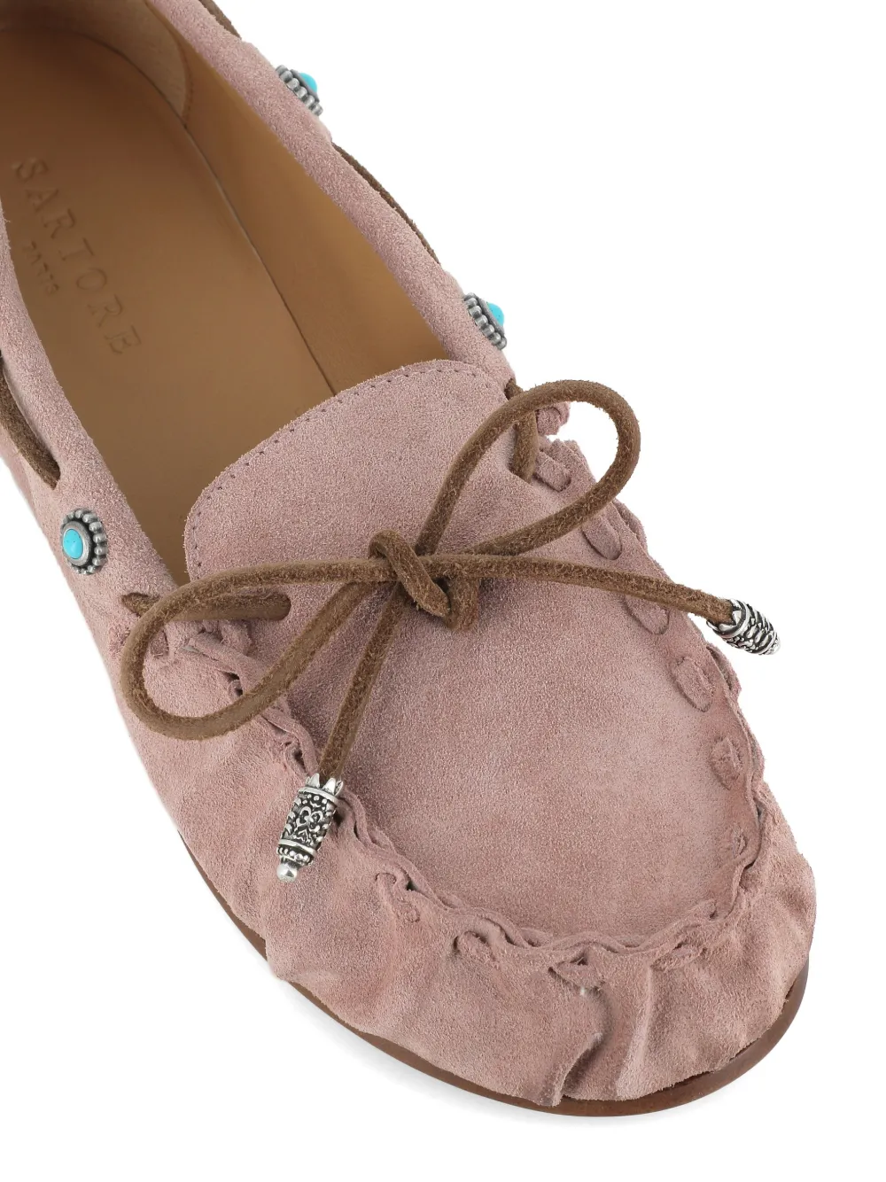 Sartore Verfraaide loafers Roze