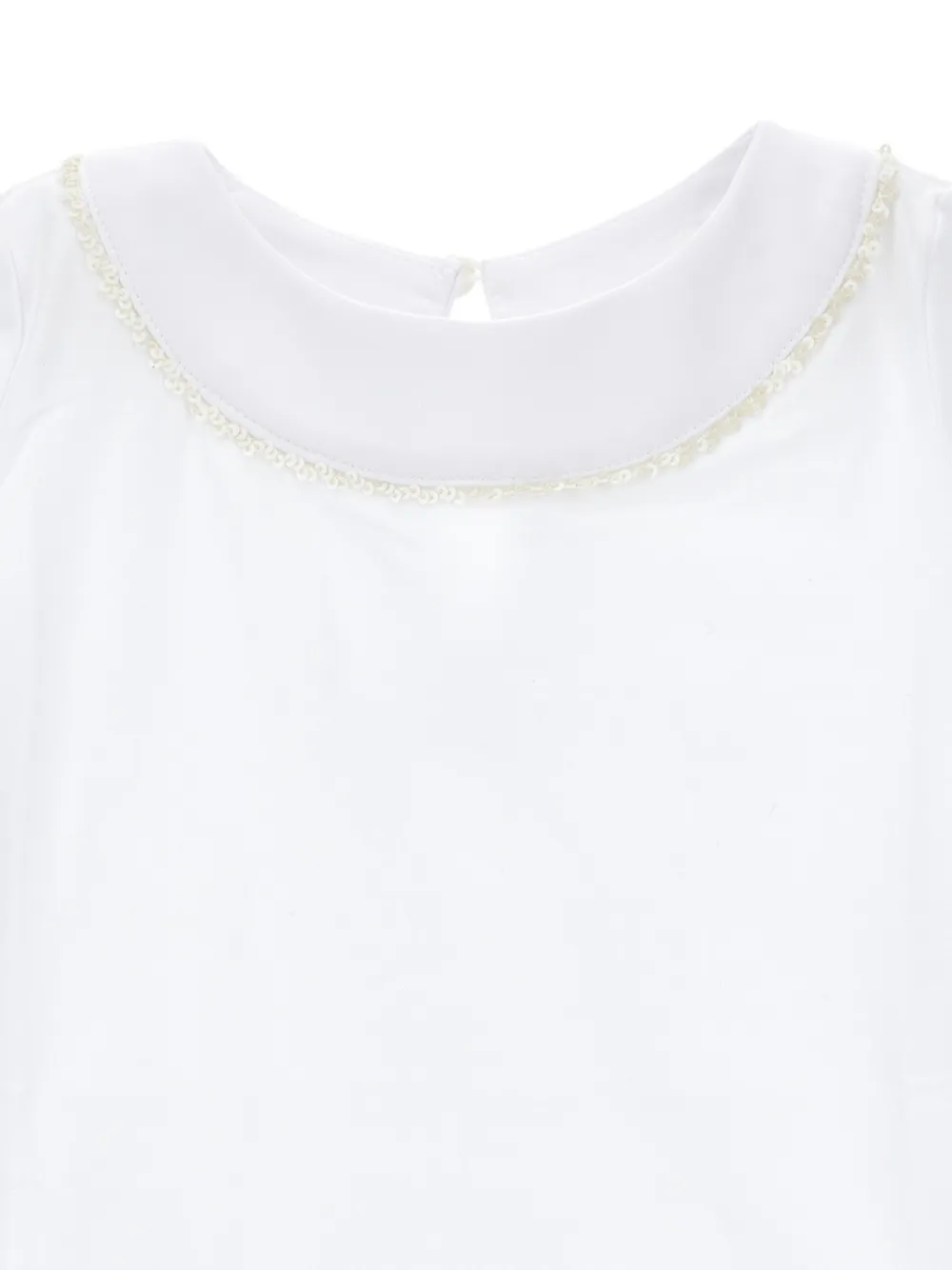 Monnalisa T-shirt met pailletten Wit