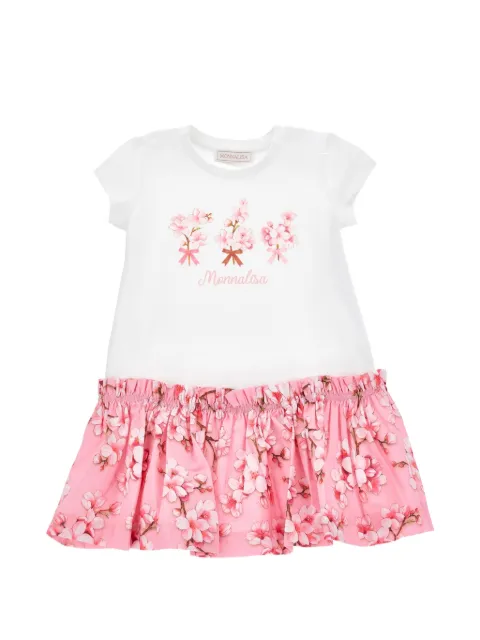 Monnalisa floral-print ruffled dress