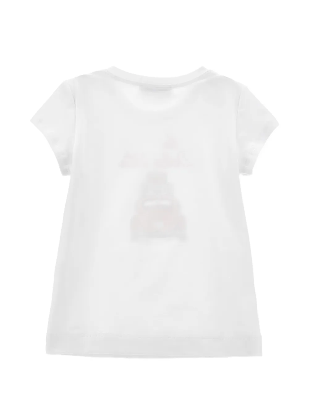 Monnalisa La Dolce Vita katoenen T-shirt Wit