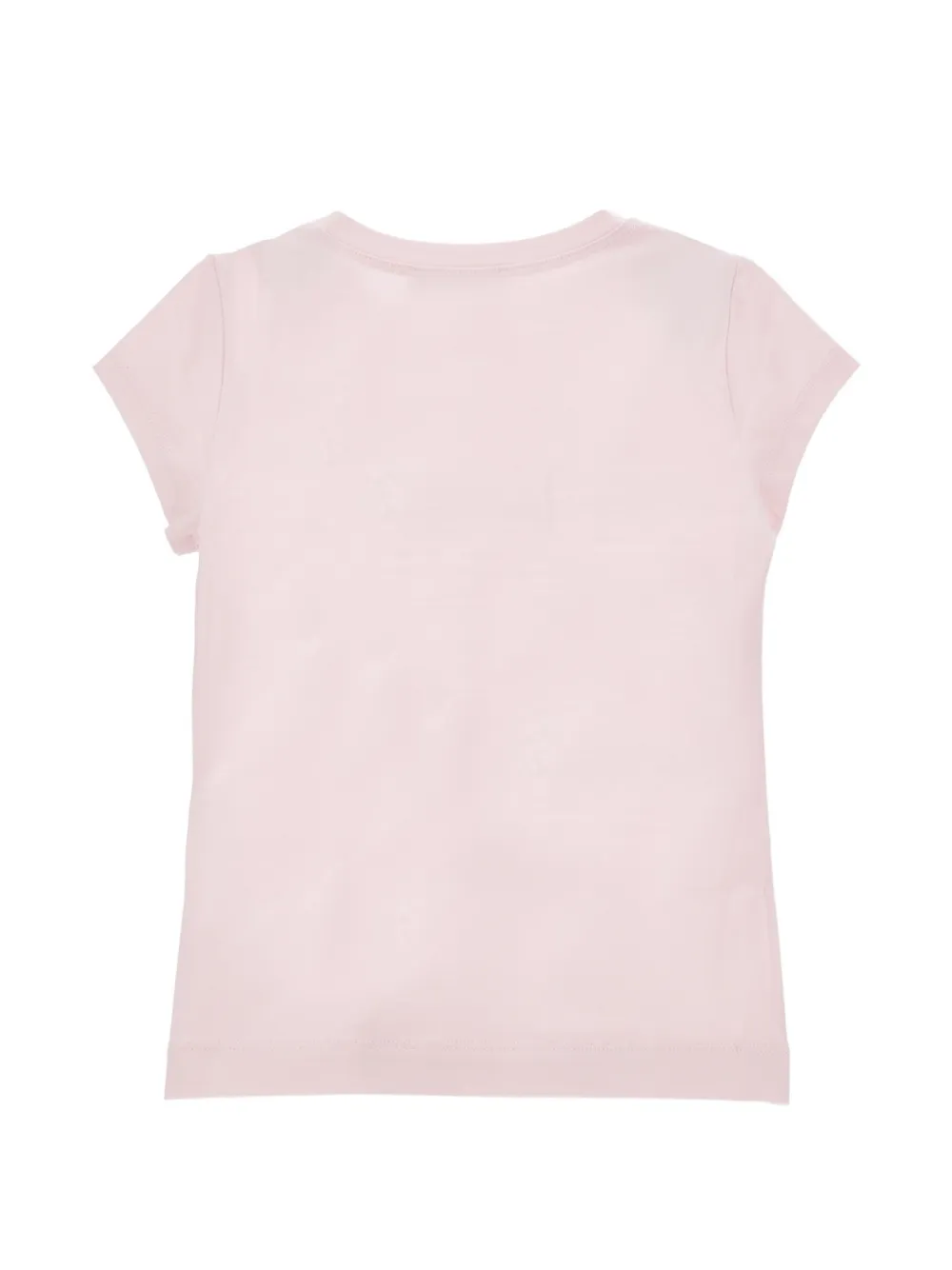  Monnalisa Camiseta Con Apliques De Strass - Rosa 