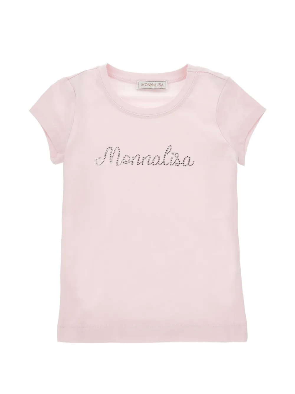 Monnalisa rhinestone-embellished T-shirt - Rosa
