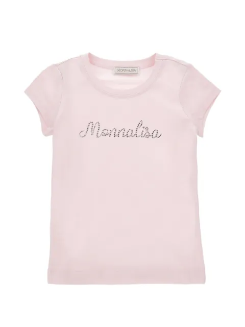 Monnalisa playera con detalles de strass