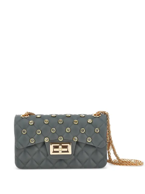 Monnalisa quilted crystal-embellished shoulder bag