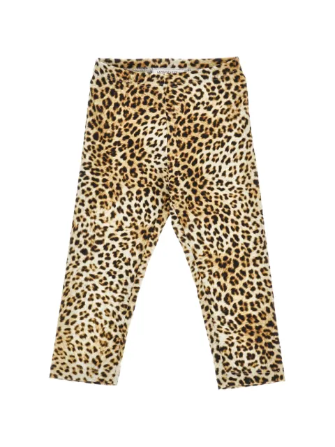 Monnalisa leggins con estampado de leopardo