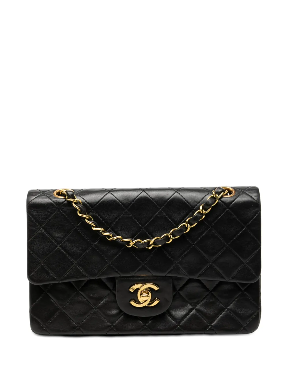 CHANEL Pre-Owned 1991-1994 Small Classic Lambskin Double Flap shoulder bag - Nero