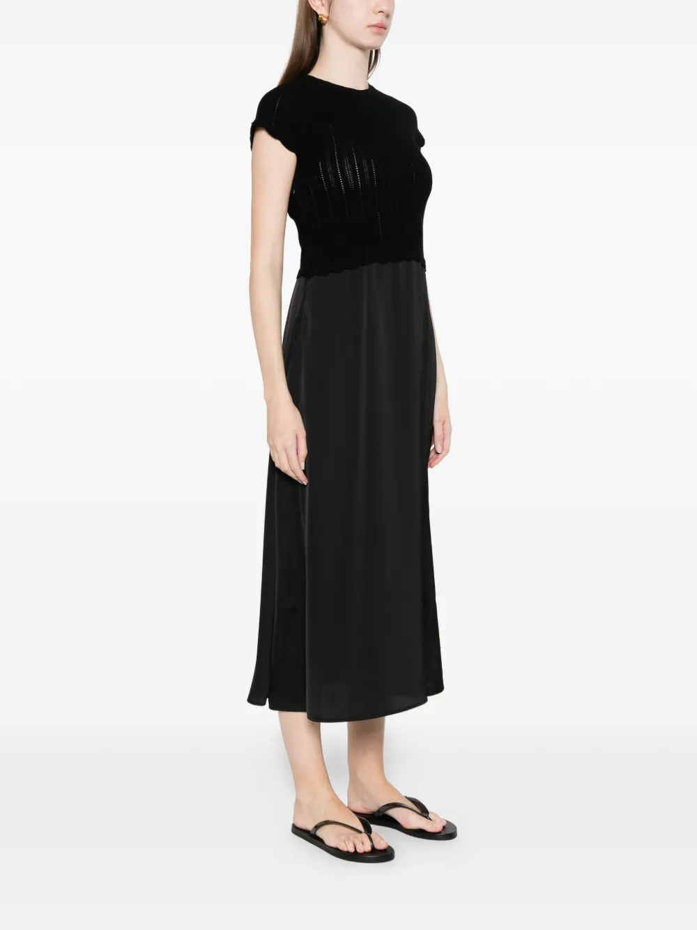  Boss Ribbed Dress - Black 