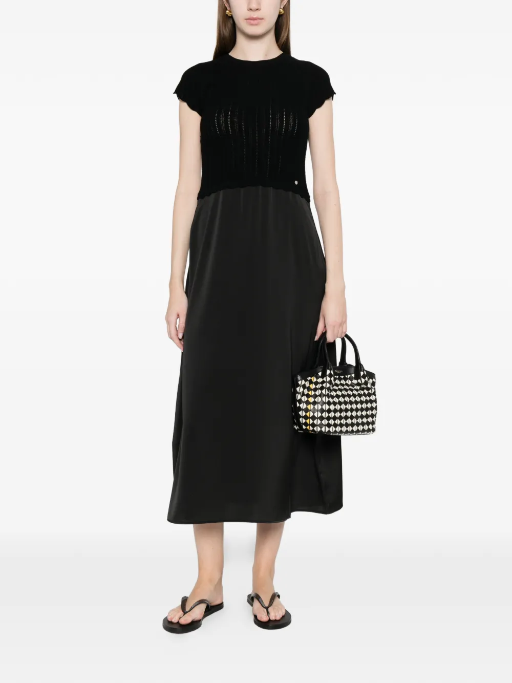  Boss Ribbed Dress - Black 