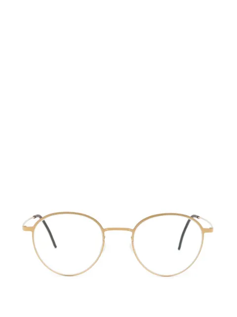 Lindberg round blok titanium glasses
