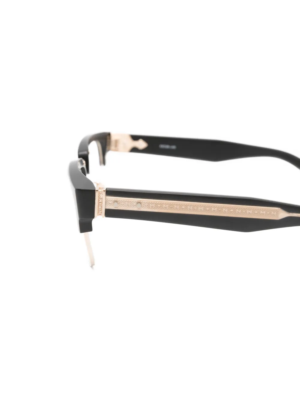 Matsuda Bril met browline detail Zwart