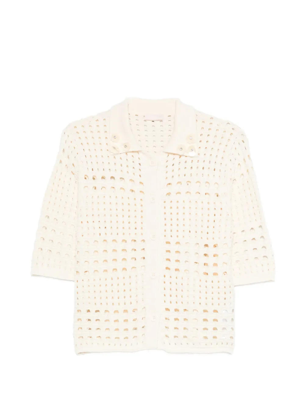 BOSS floral appliqué cardigan - Neutrals