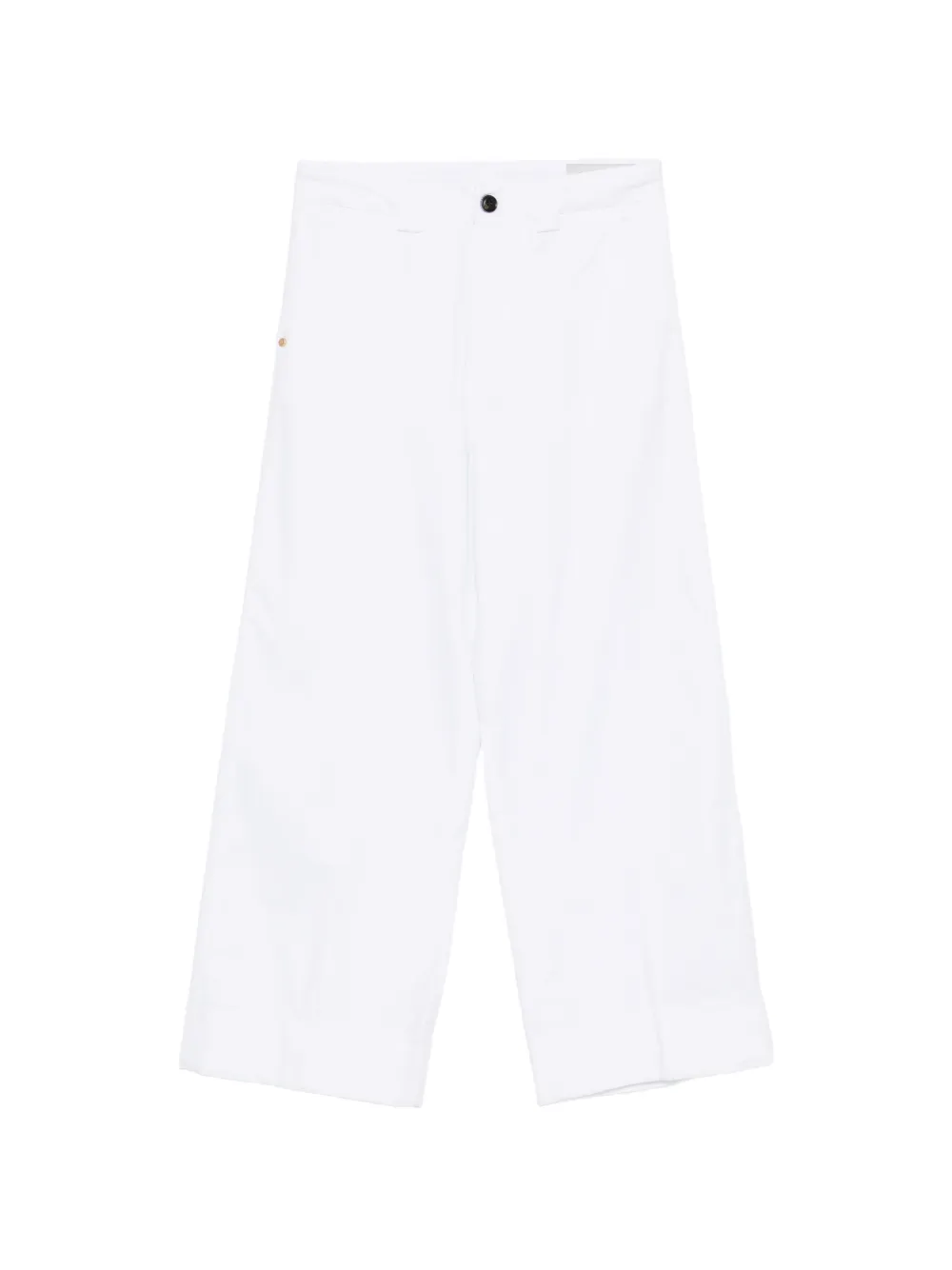 White Sand turn-up trousers - Bianco