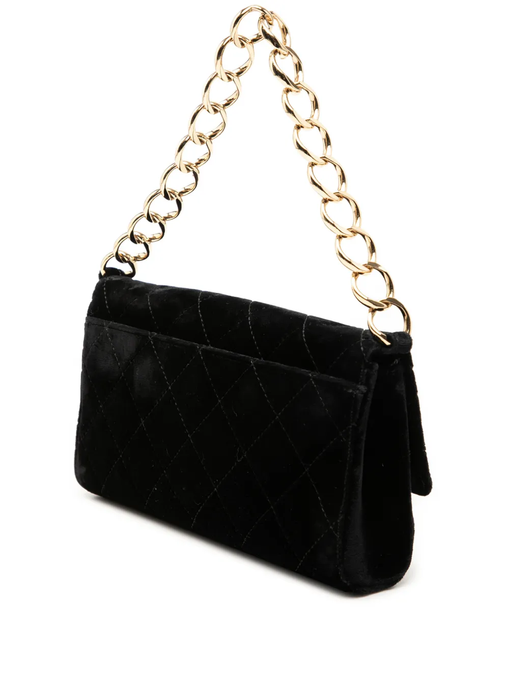 CHANEL Pre-Owned 2002-2003 ココマーク キルティング ベルベット