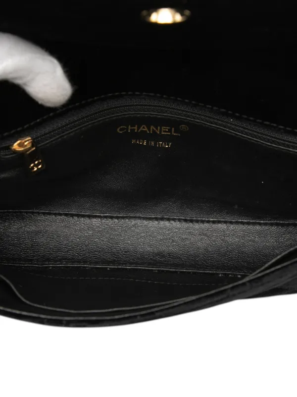 CHANEL Pre-Owned 2002-2003 ココマーク キルティング ベルベット