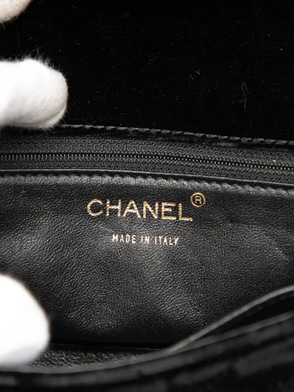 CHANEL Pre-Owned 2002-2003 ココマーク キルティング ベルベット