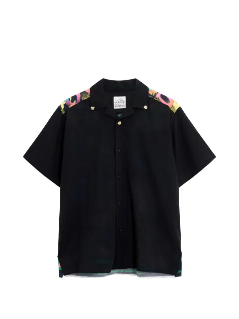 Donde Esteban collar-embellished printed shirt