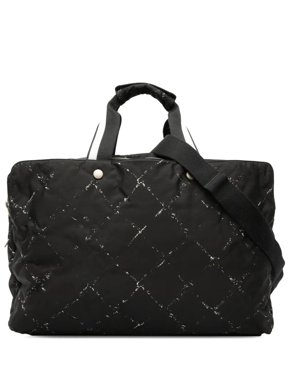 CHANEL Pre-Owned 2000-2002 Old Line Nylon travel bag - Nero