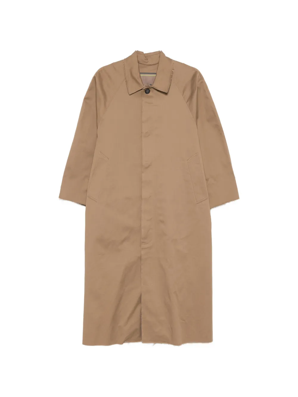 the M.. frayed-detail coat - Toni neutri