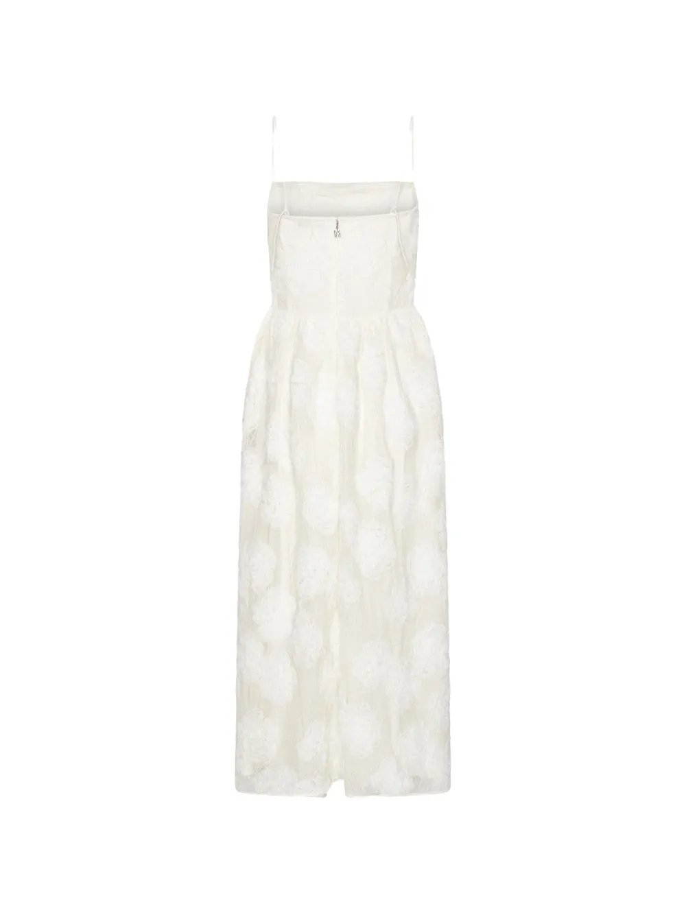 ROTATE BIRGER CHRISTENSEN floral-appliqué Midi Dress | Neutrals