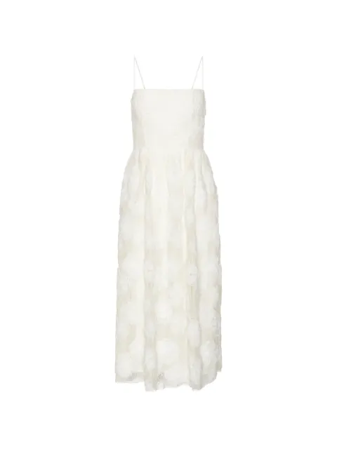 ROTATE BIRGER CHRISTENSEN floral-appliqué midi dress