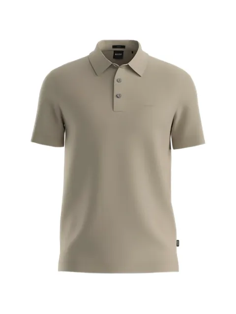 BOSS Camisa polo com abotoamento