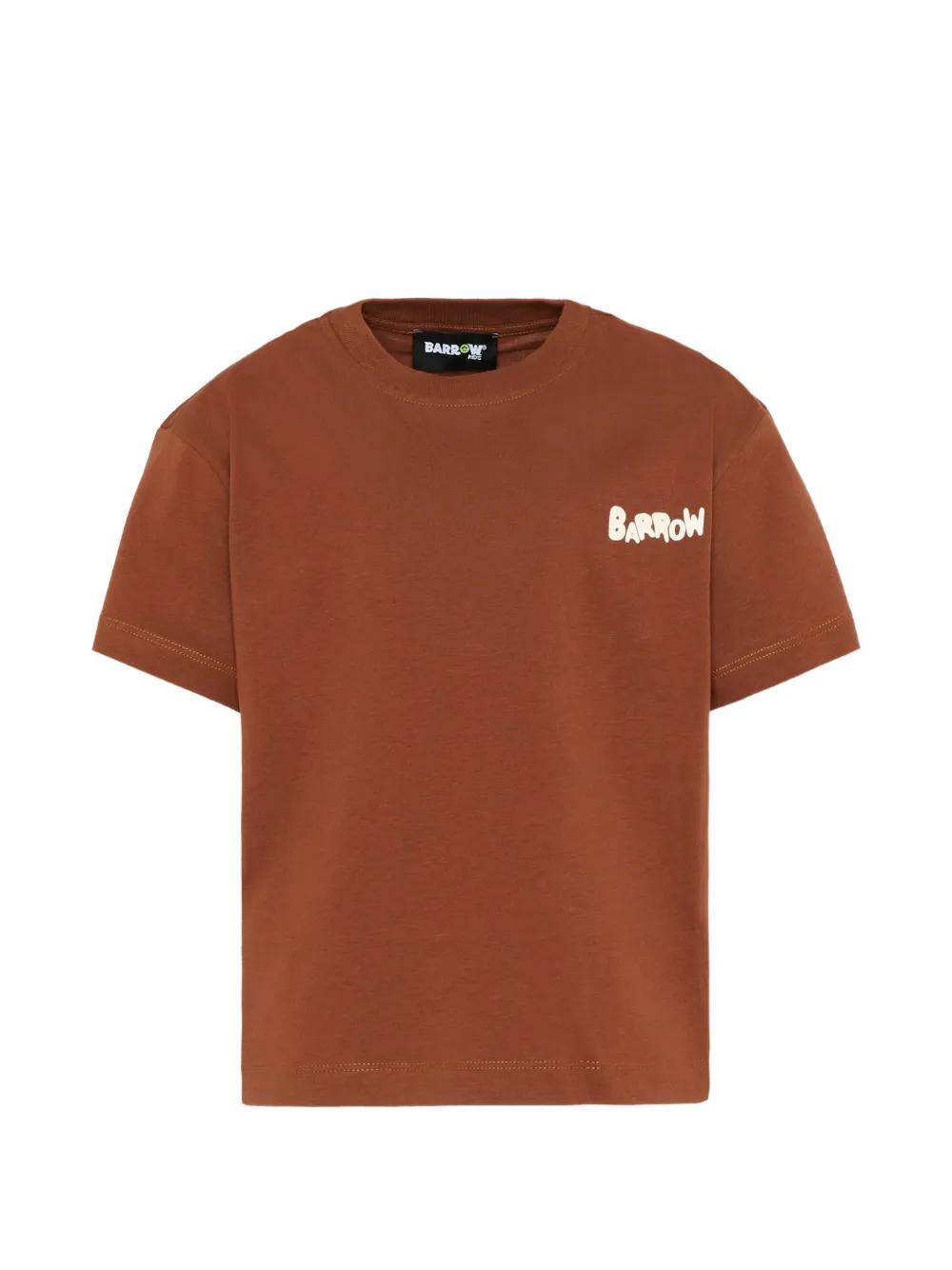 Barrow kids short-sleeve logo T-shirt - Marrone
