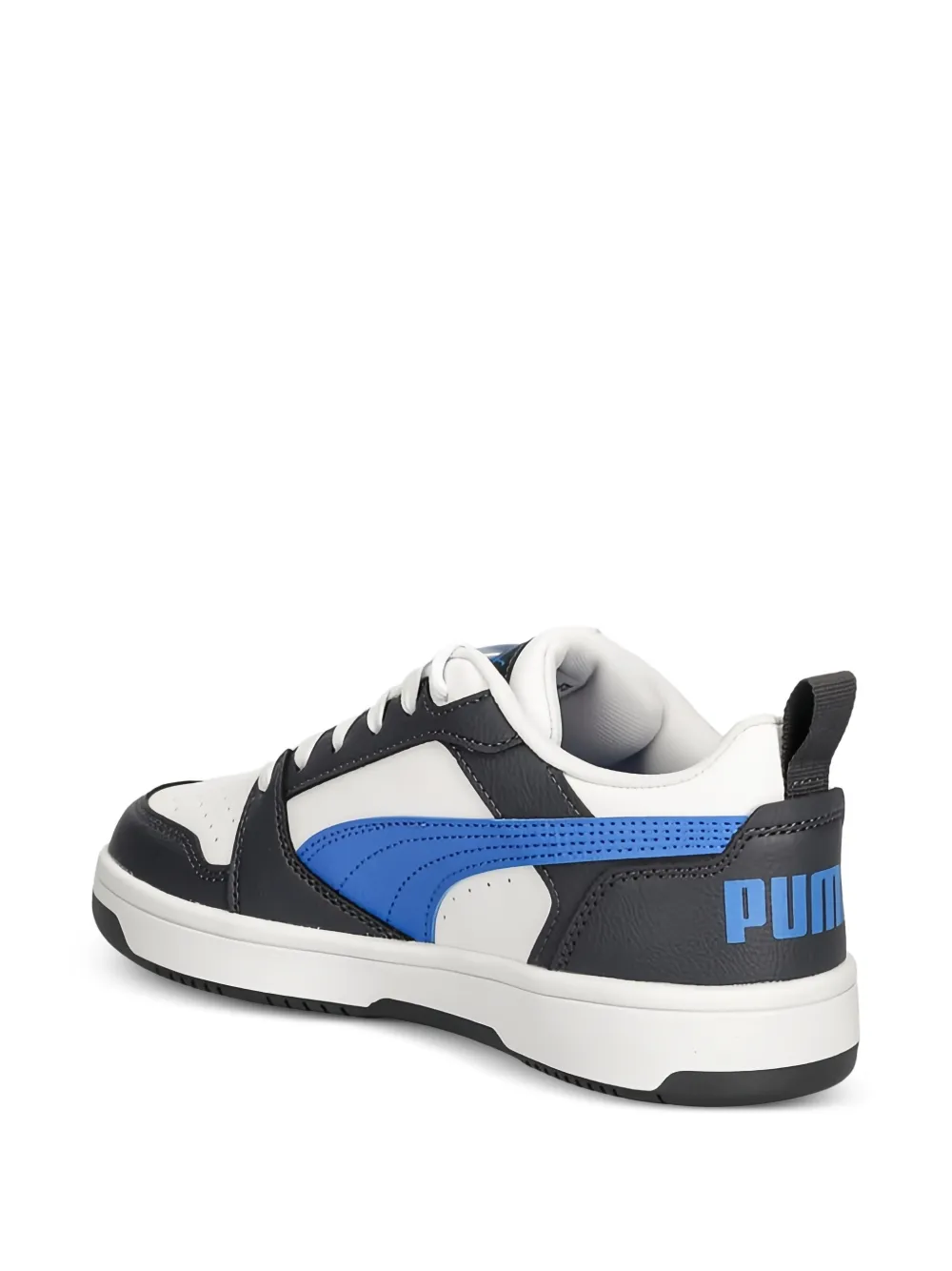  Puma Kids Baskets à Patch Logo - Blanc 