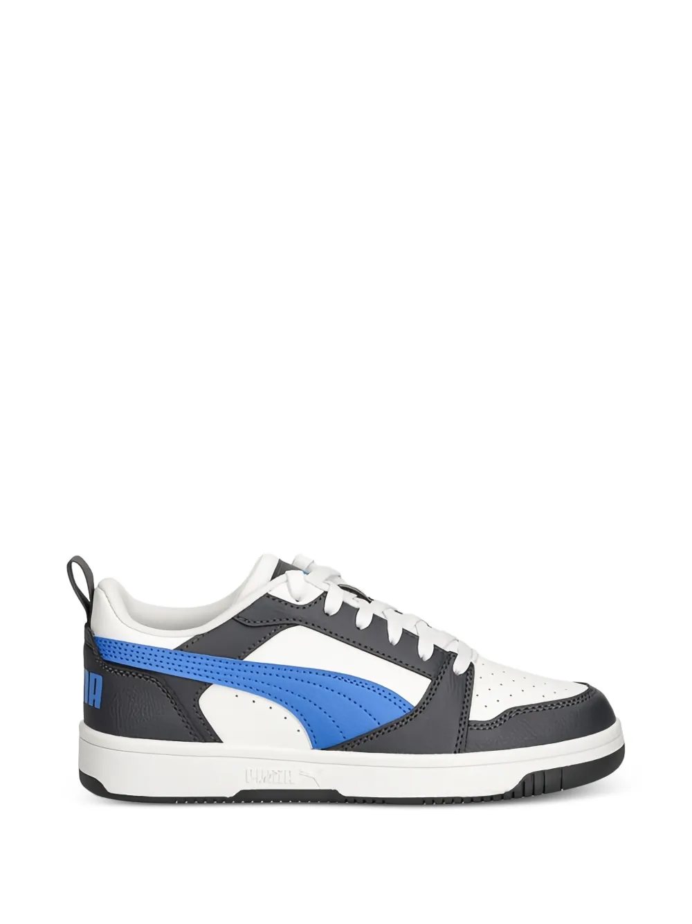  Puma Kids Baskets à Patch Logo - Blanc 