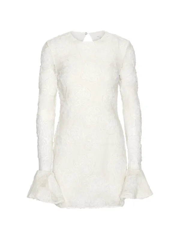 rotate flower mesh dress ROTATE Flower Mesh Mini Dress