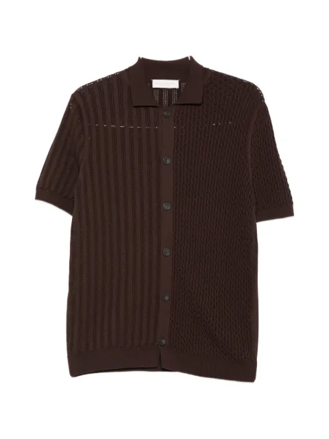 LUIGI GENTILE textured short-sleeve shirt