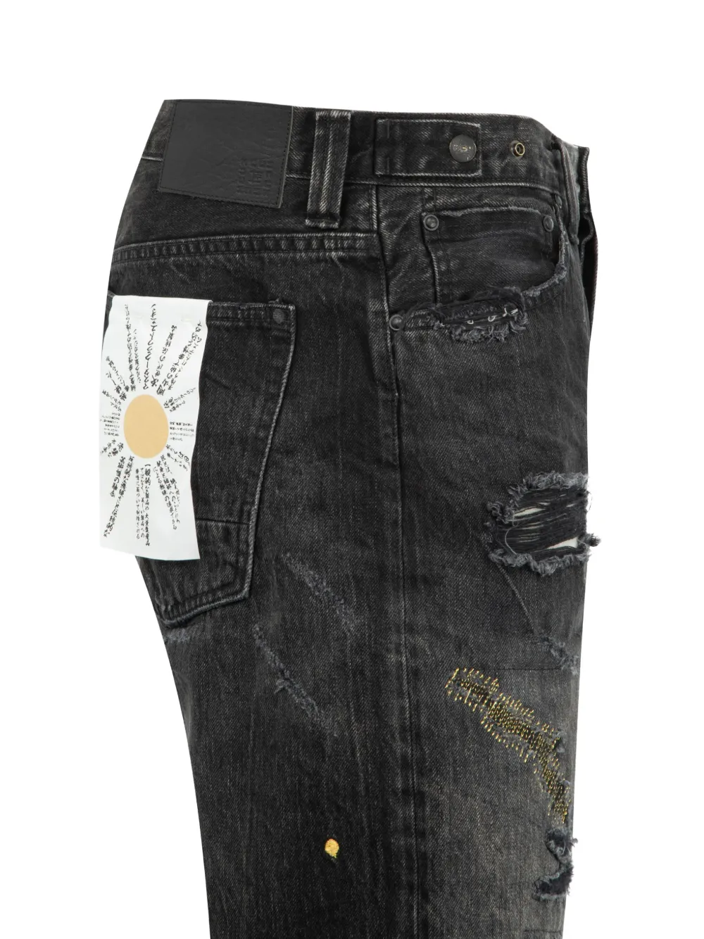 Mastercraft Union Ripped Shorts - Black 