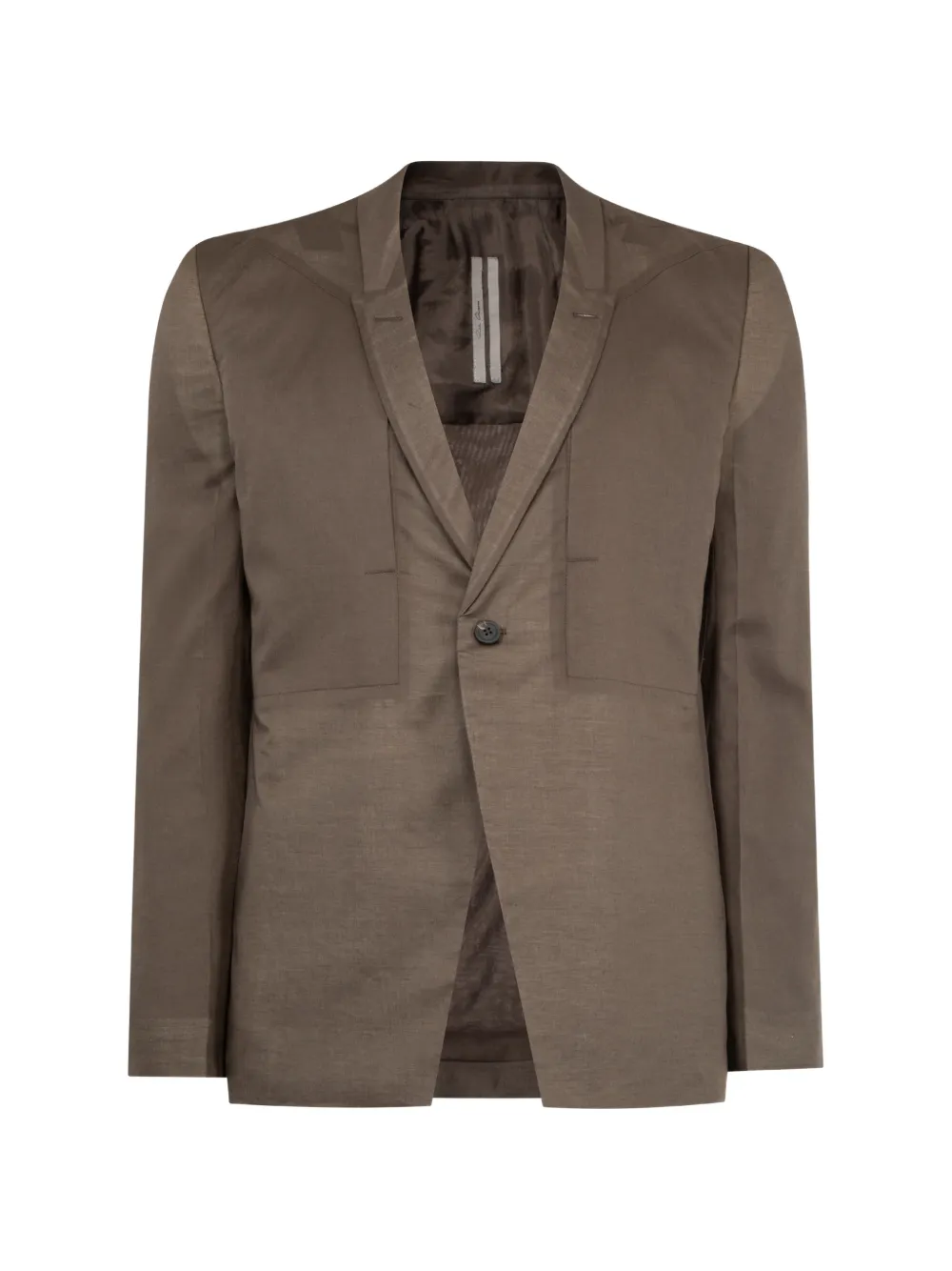 Rick Owens fogpocket soft blazer - Marrone