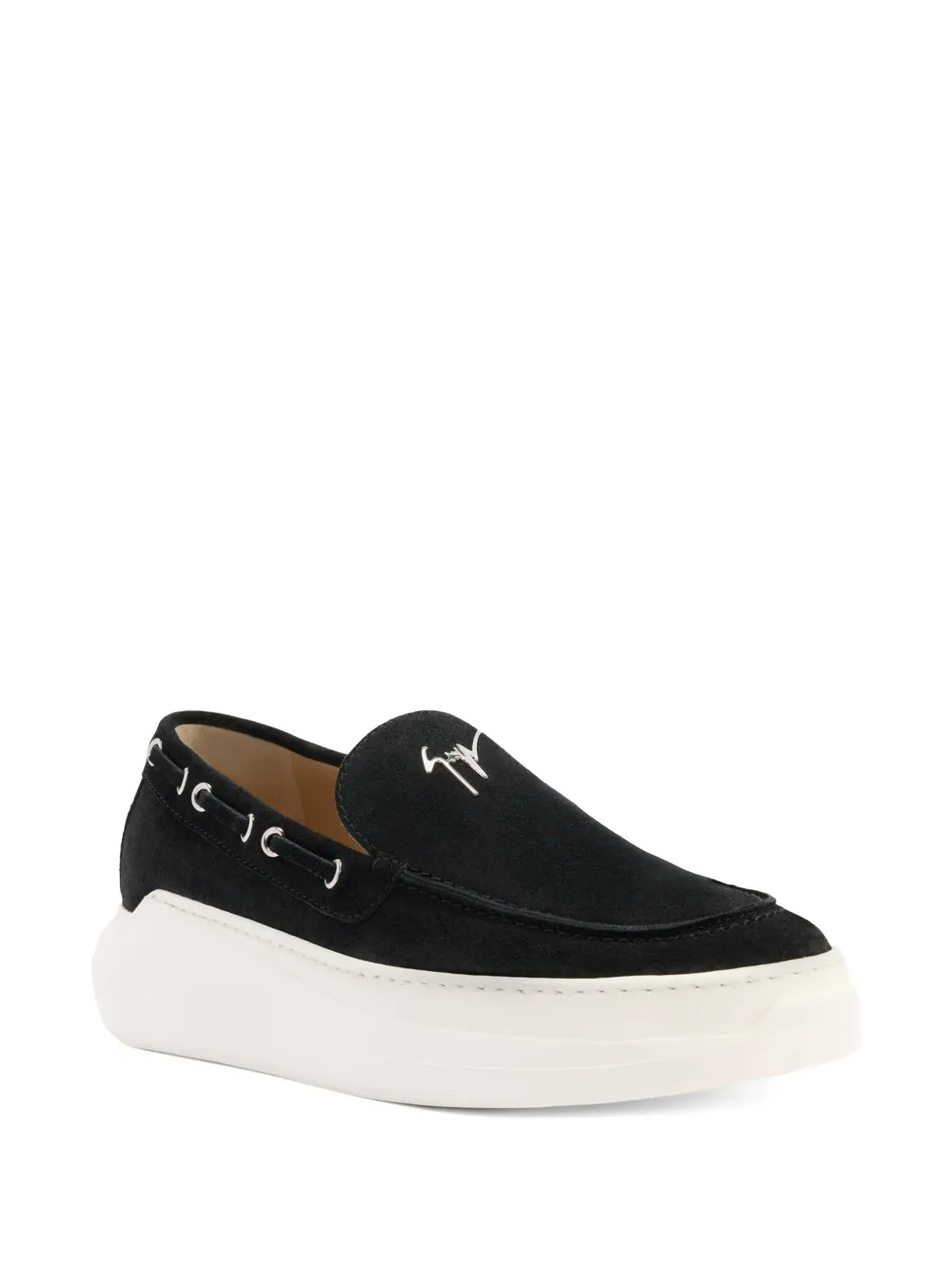 Giuseppe Zanotti Conley String loafers met kenmerkend metalen detail Zwart