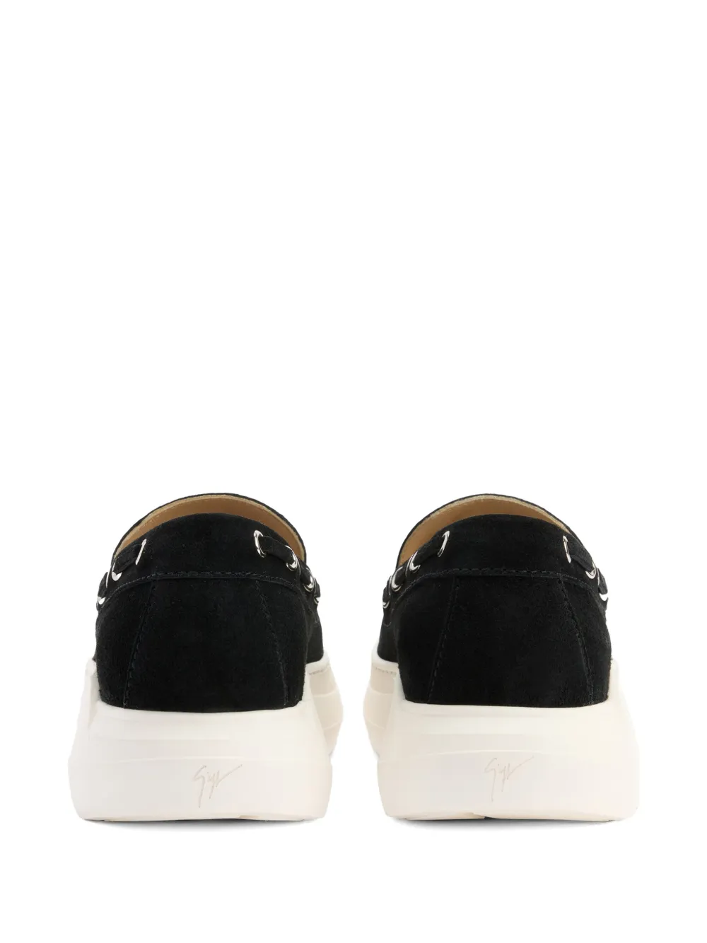 Giuseppe Zanotti Conley String loafers met kenmerkend metalen detail Zwart