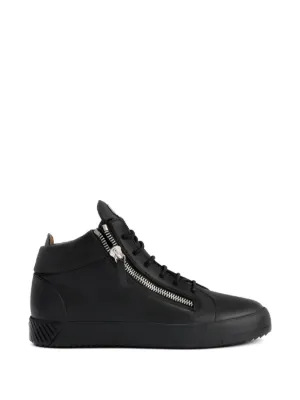 Giuseppe Zanotti Blabber crocodile-effect lace-up Sneakers | Black