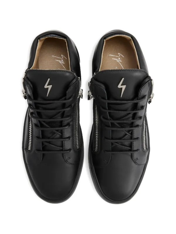 Giuseppe Zanotti Kriss サイドジップ スニーカー | ブラック