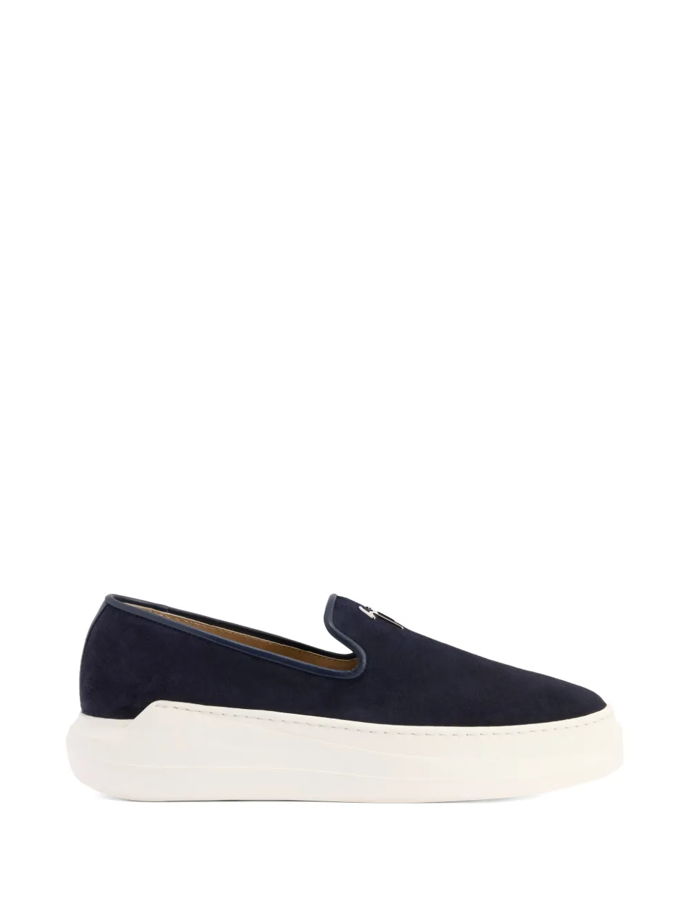 Giuseppe Zanotti Conley signature velour loafers - Blu