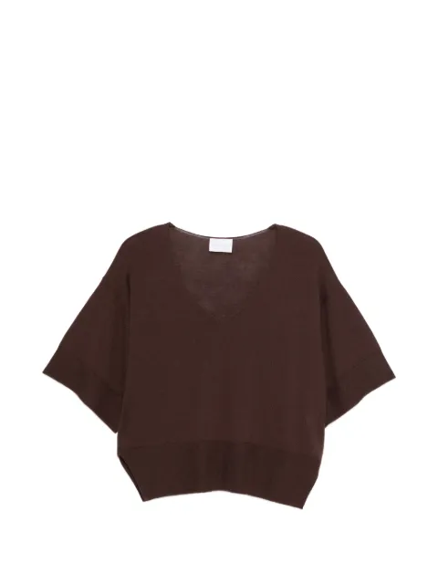 Solocascmir T-Shirt mit V-Ausschnitt