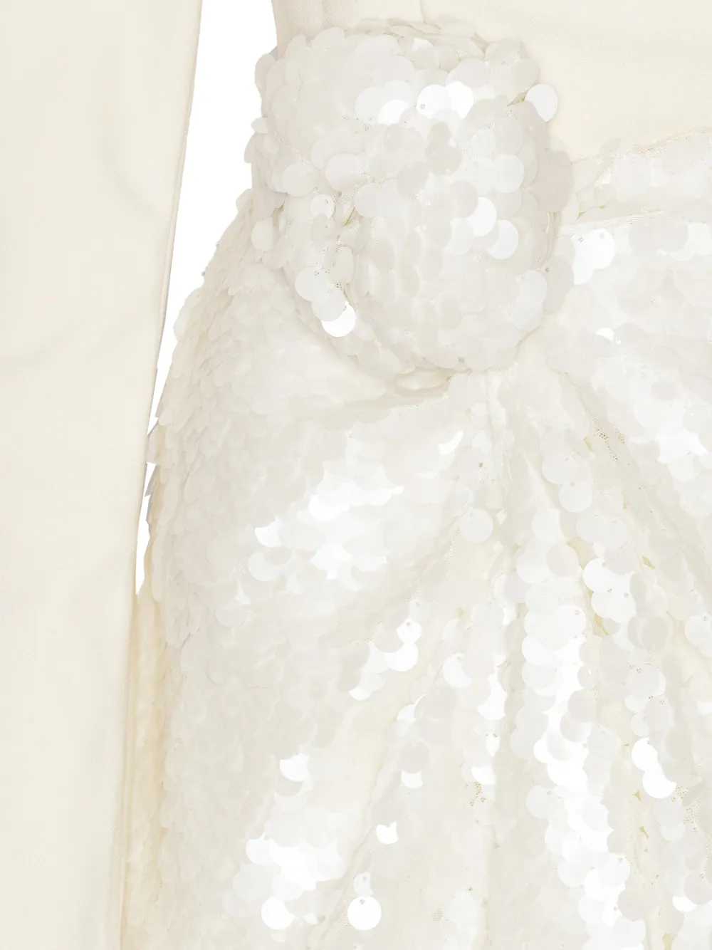 ROTATE BIRGER CHRISTENSEN Midi-jurk met geknoopt detail Wit