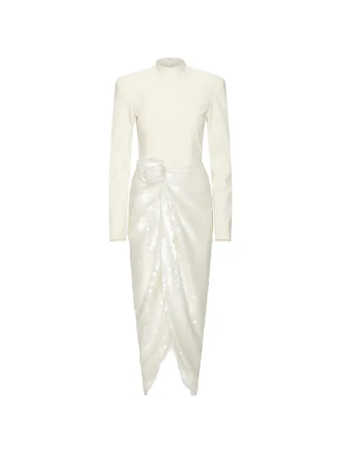 ROTATE BIRGER CHRISTENSEN knotted midi dress