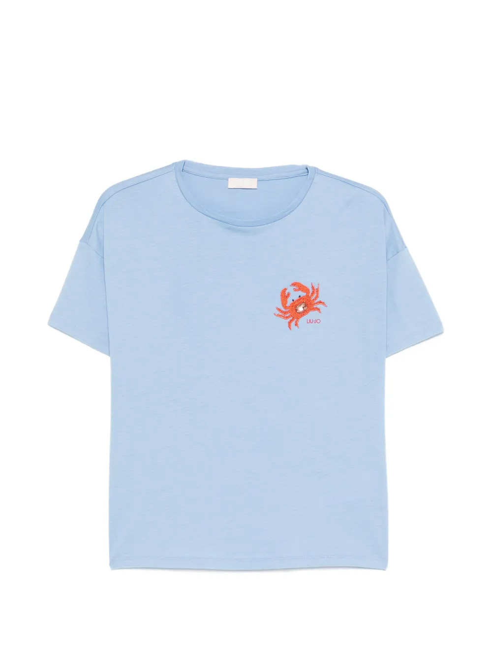 LIU JO crustacean graphic T-shirt - Blau