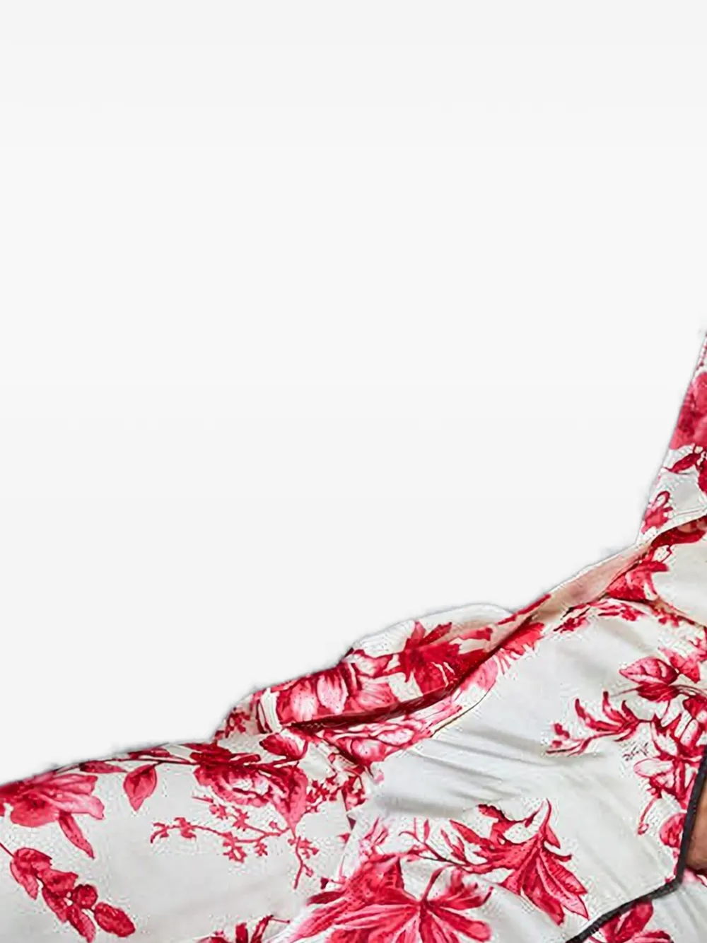 LIU JO Broek met bloemenprint Wit