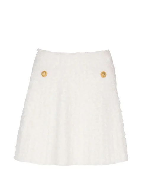 Balmain falda corta con detalle de botones