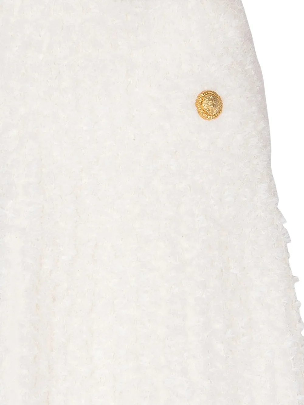 Balmain Mini-rok verfraaid met knopen Wit