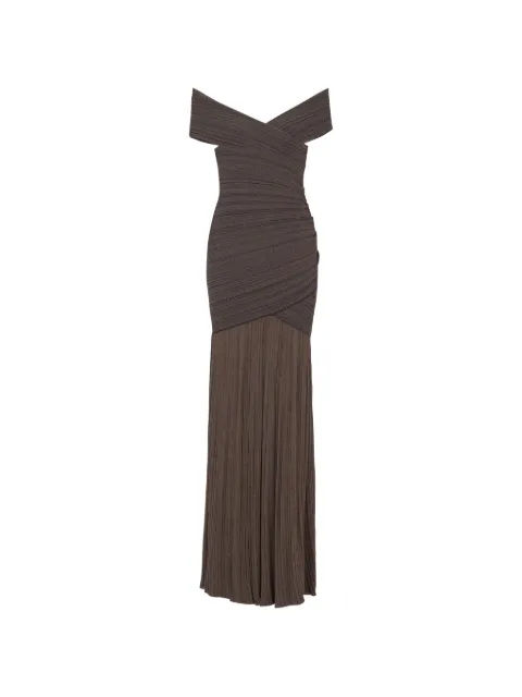 Balmain off-the-shoulder maxi dress
